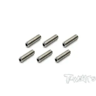 T-Works TSS-310S  TWorks 3mm x 10mm Titanium Hex Set Screw 6pcs