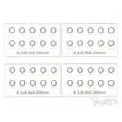 T-Works TA-095-3  3mm Shim Washer Set ( 0.05,0.1,0.2,0.3mm each 10pcs. )