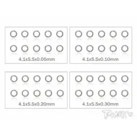 T-Works TA-095-10  10mm Shim Washer Set ( 0.05,0.1,0.2,0.3mm each 10pcs. )
