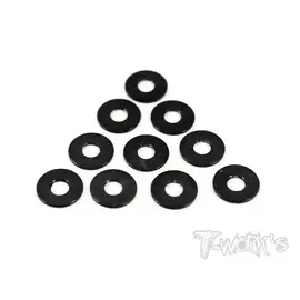 T-Works TA-053BK  T-Work´s Aluminum Shims 3 x 7.8 - Black (10)  .75mm