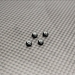 Reflex Racing RX525  Reflex Racing Aluminum Wheel Nuts (Black) - 4pcs