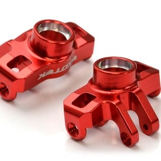 Exotek Racing EXO2275  Red Aluminum HD Steering Knuckles (2) Typhon/Granite Grom