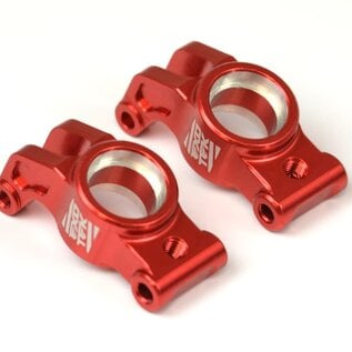 Exotek Racing EXO2276  Red Alum. HD Rear Hubs (2) Granite/Typhon Grom
