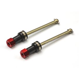 Exotek Racing EXO2319  Losi NASCAR/Arrma Mojave Aluminum 41mm Front CVD Driveshafts & Hexes Set