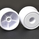 Exotek Racing EXO2324  F1 1/10 DISK WHEELS- FRONT, WHITE 1 pair for use with Exotek F1 tires only