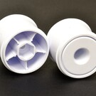 Exotek Racing EXO2325  F1 1/10 DISK WHEELS- REAR, WHITE 1 pair for use with Exotek F1 tires only