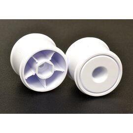 Exotek Racing EXO2325  F1 1/10 DISK WHEELS- REAR, WHITE 1 pair for use with Exotek F1 tires only