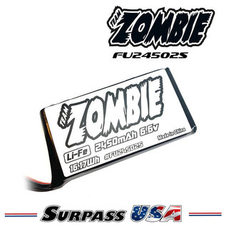 Team Zombie FU24502S Team Zombie 2450mah 6.6V Transmitter Li-Fe for Futaba 7PX & 10PX