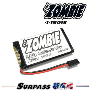 Team Zombie 44501S Team Zombie 4450mAh 3.7v Transmitter Pack Fits Sanwa M17 & MT5