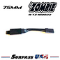 Team Zombie B-TZ-100022 Team Zombie 75mm Ultra -Flex Interlock Extension JR Male to Futaba Female Cord Option Team Zombie B-TZ-100022 Team Zombie 75mm Ultra -Flex Interlock Extension JR Male to Futaba Female Cord Option
