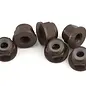 1UP Racing 1UP870903  7075 Aluminum Flanged Locknuts, M3, Gunmetal, (6)