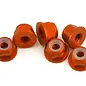 1UP Racing 1UP870603  7075 Aluminum Flanged Locknuts, M3, Orange, (6)