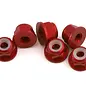 1UP Racing 1UP870503  7075 Aluminum Flanged Locknuts, M3, Red, (6)