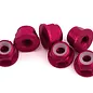 1UP Racing 1UP870403  7075 Aluminum Flanged Locknuts, M3, Hot Pink, (6)