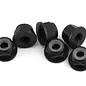 1UP Racing 1UP870003  7075 Aluminum Flanged Locknuts, M3, Black, (6)