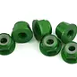 1UP Racing 1UP870803  7075 Aluminum Flanged Locknuts, M3, Green, (6)