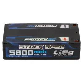 Protek RC PTK-5126-25 ProTek RC 2S 150C Low IR Si-Graphene "Stock Spec" Shorty LiPo Battery (7.4V/5600mAh) (ROAR Approved)