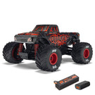 Arrma ARA2137T1  1/16 QUAKE GROM 4X4 RTR Brushed Monster Truck (Battery & Charger Included), Red