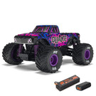 Arrma ARA2137T3  1/16 QUAKE GROM 4X4 RTR Brushed Monster Truck (Battery & Charger Included), Purple
