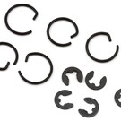 Yeah Racing YEA-DDL-011  Yeah Racing Desert Lizard DDL Shock C-Clips & E-Clips Set