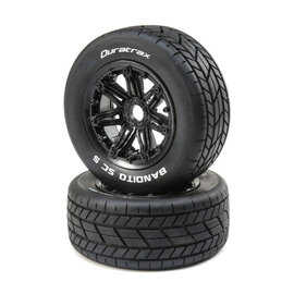 Duratrax DTXC5030  Bandito 1/5 SC Sport Mounted Black Tires (2)