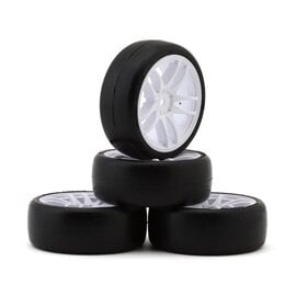 SWEEP SWP3036221P 10th TC D36 D-SPEC TC Tire 4pcs set  On White Work Spoke Wheels (4)