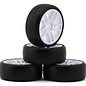 SWEEP SWP3036221P 10th TC D36 D-SPEC TC Tire 4pcs set  On White Work Spoke Wheels (4)