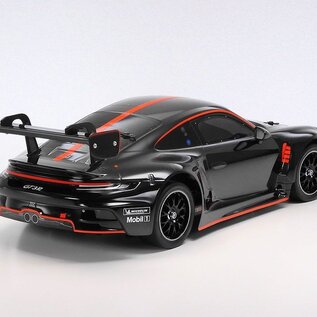 Tamiya TAM47512  1/10 R/C Porsche 911 GT3 R (992), Black Painted Body, (TT-02)