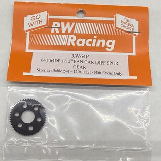 RW RW64P  64T Pan Car Spur Gears for Ball Diff's or any spool except Xray  RW 64P