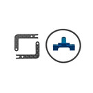 Team Associated ASC21632  RC28R Center Bulkhead And Battery Holder Set