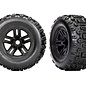 Traxxas TRA9672  3.8" Black 5-Spoke Wheels & Sledgehammer Tires (2)