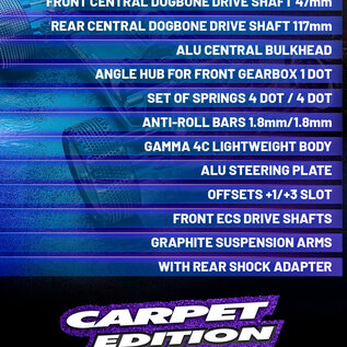 Xray XRA360017  Xray  XB4C'25 2025 Carpet Edition 1/10 4WD Electric Buggy Kit