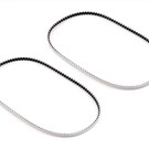 Yokomo YOKBD-351LWA  BD10 Front/Rear Low Friction Drive Belt (White) (2) (117T)