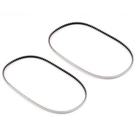 Yokomo YOKBD-351LWA  BD10 Front/Rear Low Friction Drive Belt (White) (2) (117T)