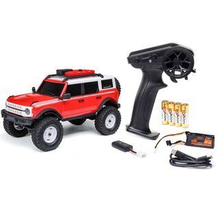 Axial Racing AXI00006V2T6  1/24 SCX24 Red Ford Bronco 4WD Rock Crawler Brushed RTR