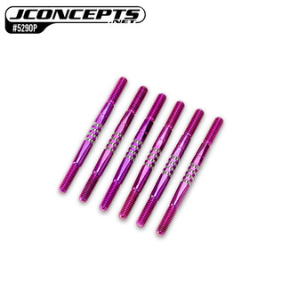 J Concepts JCO5290P  RC10B7 Fin Titanium turnbuckle set, 6pc – Purple