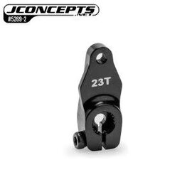 J Concepts JCO5269-2  23T, 0 offset aluminum clamping servo horn, 16.5mm – black