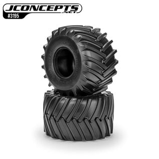 J Concepts JCO3195-01  Firestorm Full Cleat Monster Truck tire – blue compound (Fits – #3377 2.6 x 3.6″ MT wheel)