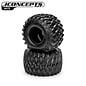 J Concepts JCO4179-01  Big Cheese – Monster Truck tire – blue compound (Fits – #3377 2.6 x 3.6″ MT wheel)