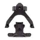 Team Associated ASC92404  RC10B7 FT Top Plate and Ballstud Mount, carbon