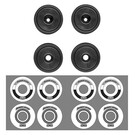 Team Associated ASC8696  RC10F6 Classic Wheel Set, Black