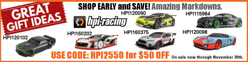 Gift Ideas Select HPI Touring Kits $50 OFF