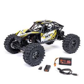 Axial Racing AXI-1750T2  1/18 UTB18 Capra 4WS 4X4 RTR Brushed Rock Crawler (Battery & Charger Included), Yellow