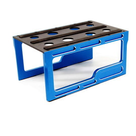 Surpass Hobby USA DTCS01001B Surpass USA 1/10 Aluminum RC Car Stand (Blue) 7.8" x 4.9" x 3.75"