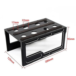 Surpass Hobby USA DTCS01001B Surpass USA 1/10 Aluminum RC Car Stand (Blue) 7.8" x 4.9" x 3.75"