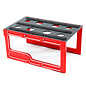 Surpass Hobby USA DTCS01001C Surpass USA 1/10 Aluminum RC Car Stand (Red) 7.8" x 4.9" x 3.75"