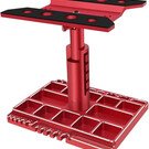 Surpass Hobby USA DTCS01002C Surpass USA 1/10, 1/8 Aluminum Adjustable Rotating Car Stand (Red)