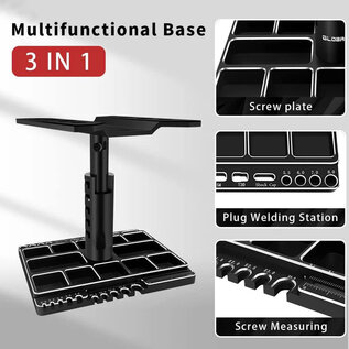Surpass Hobby USA DTCS01002C Surpass USA 1/10, 1/8 Aluminum Adjustable Rotating Car Stand (Red)