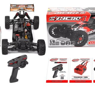 Team Corally COR00287-O Syncro-4 1/8 4S Brushless Off Road Buggy, RTR, Orange