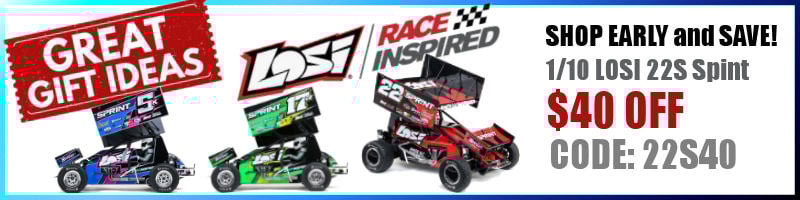 Great Gift Ideas LOSI 22s Sprint $40 OFF Use CODE: 22S40